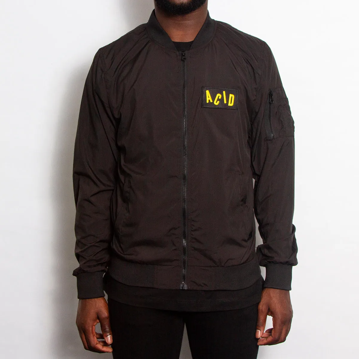 Acid Letter - Lightweight Bomber - Black