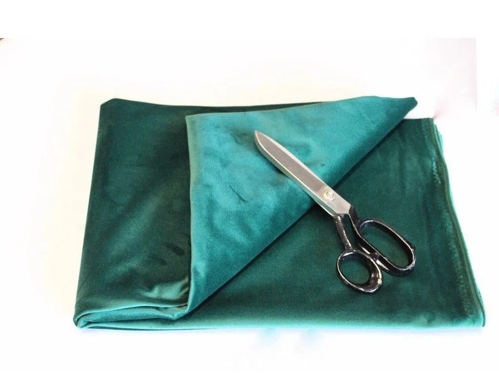 BOTTLE GREEN - Upholstery / Furnishing  velvet - 140  cms - 330 gsm - by Truly Sumptuous