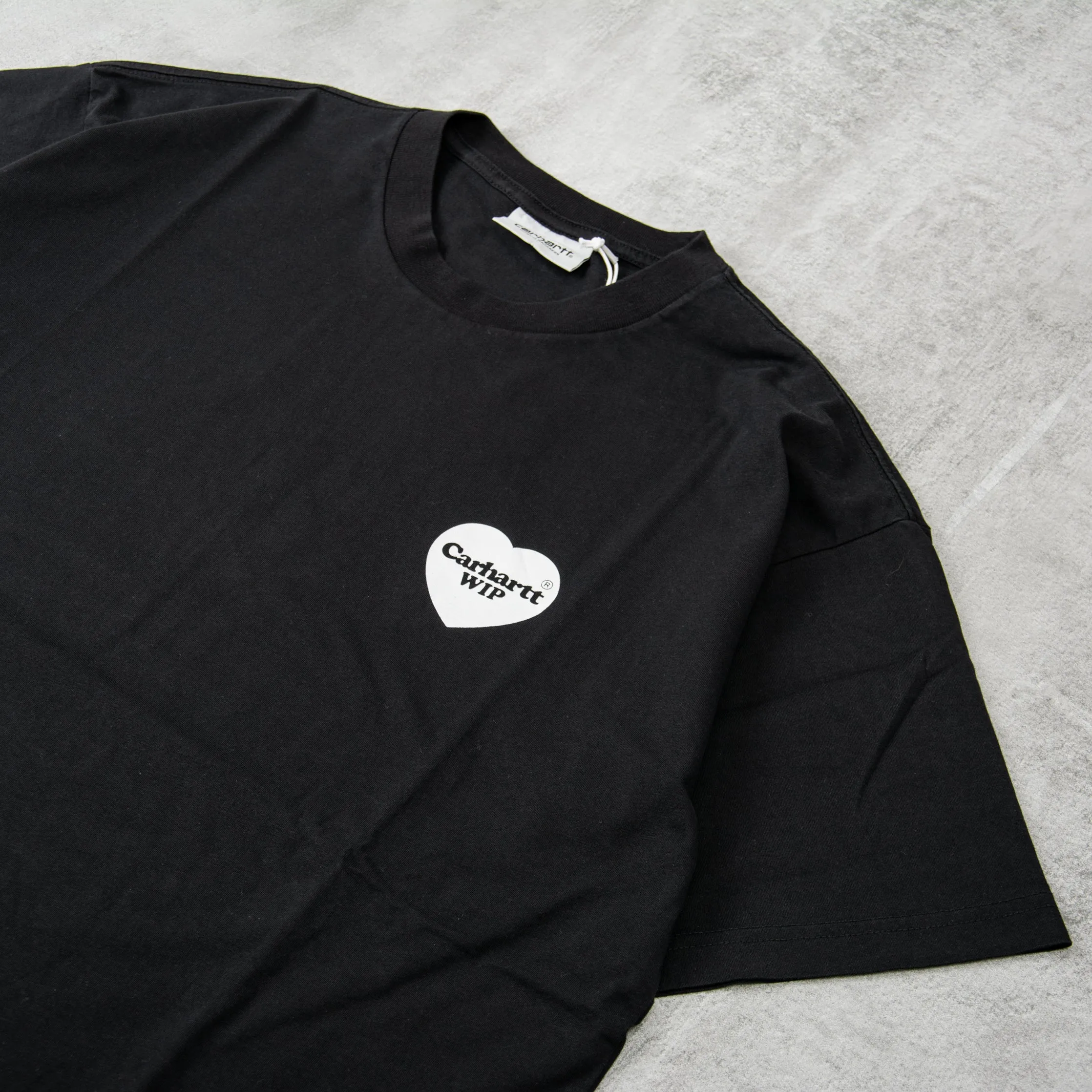 Carhartt WIP Heart Bandana Tee - Black / White