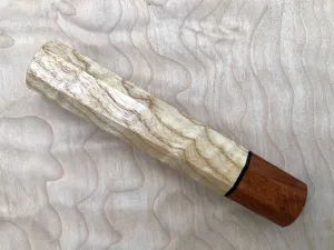 Custom Japanese Knife Handle - Curly Ash