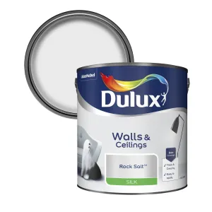 Dulux Silk Emulsion Paint For Walls And Ceilings - Rock Salt 2.5L