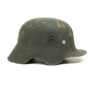 German WWI M18 Steel Ear Cut Out Cavalry Steel Helmet- Grade 2