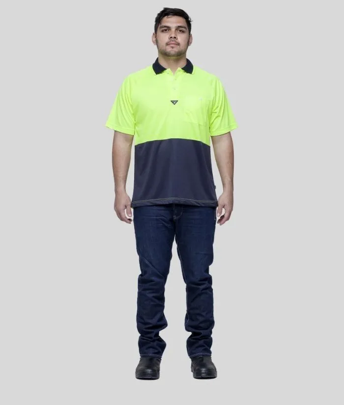 Hi Vis Raglan Polo