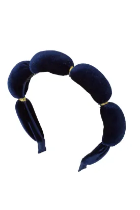 Jasmin Headband - Navy Velvet