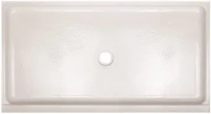 Low-Threshold Shower Base With Trench Guard' 48 In. X 34 In. X 6 In.