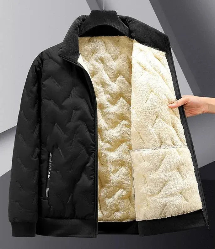 Man Padded Coat Lamb Parkas Korean Luxury Clothing Padding Modern Down Jackets For Men Winter Outerwears 2024 Comfortable Cold