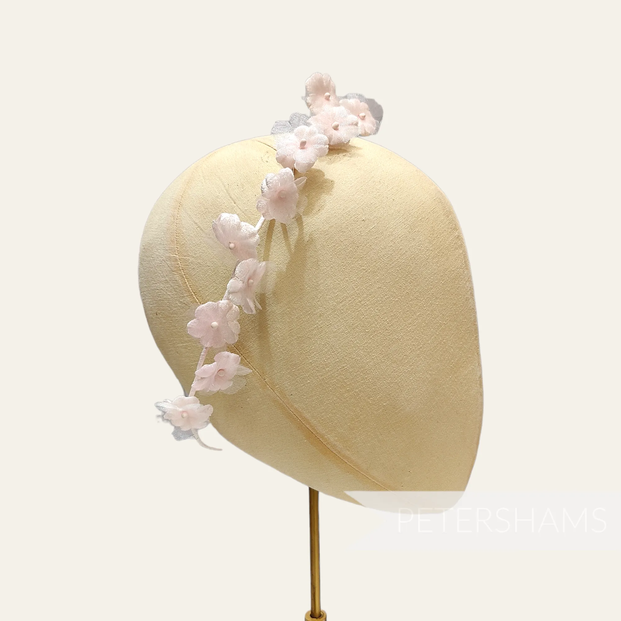 'Marianna' Velvet and Organza Petite Forget-Me-Not Flower Branch