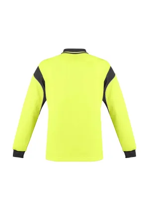 Mens Hi Vis Aztec Polo - Long Sleeve