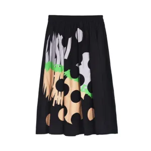 Pre Order:  Polka Dots A-line Midi Skirt