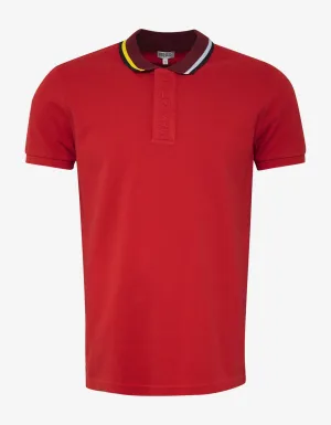 Red Bi-Colour Polo T-Shirt